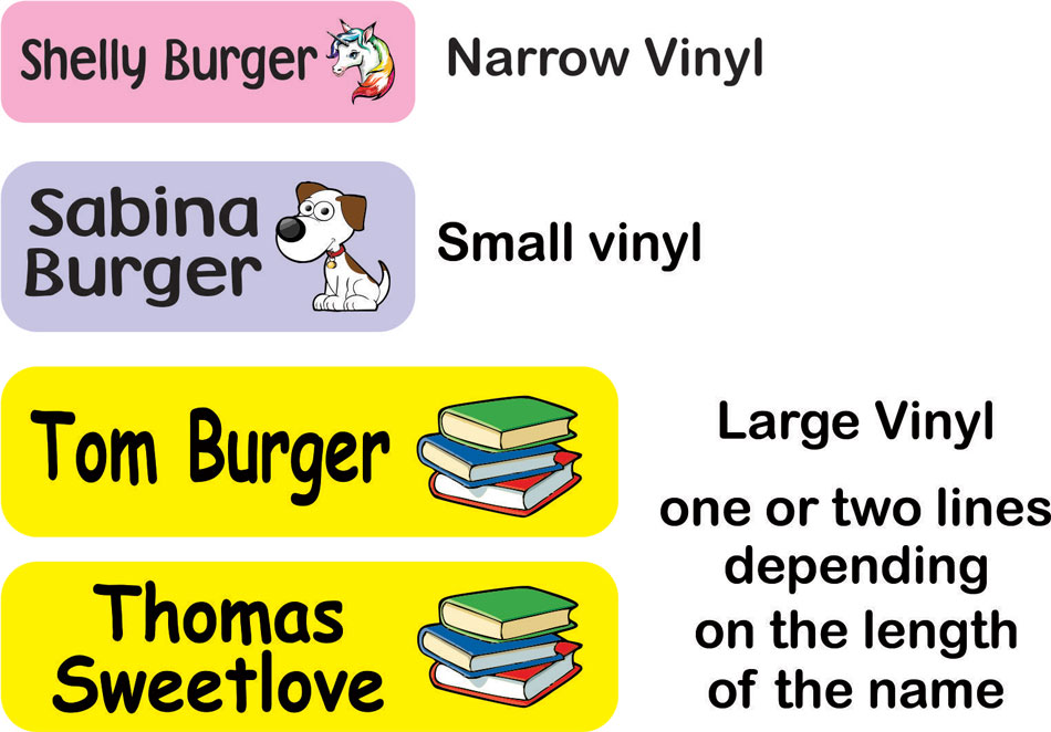name stickers